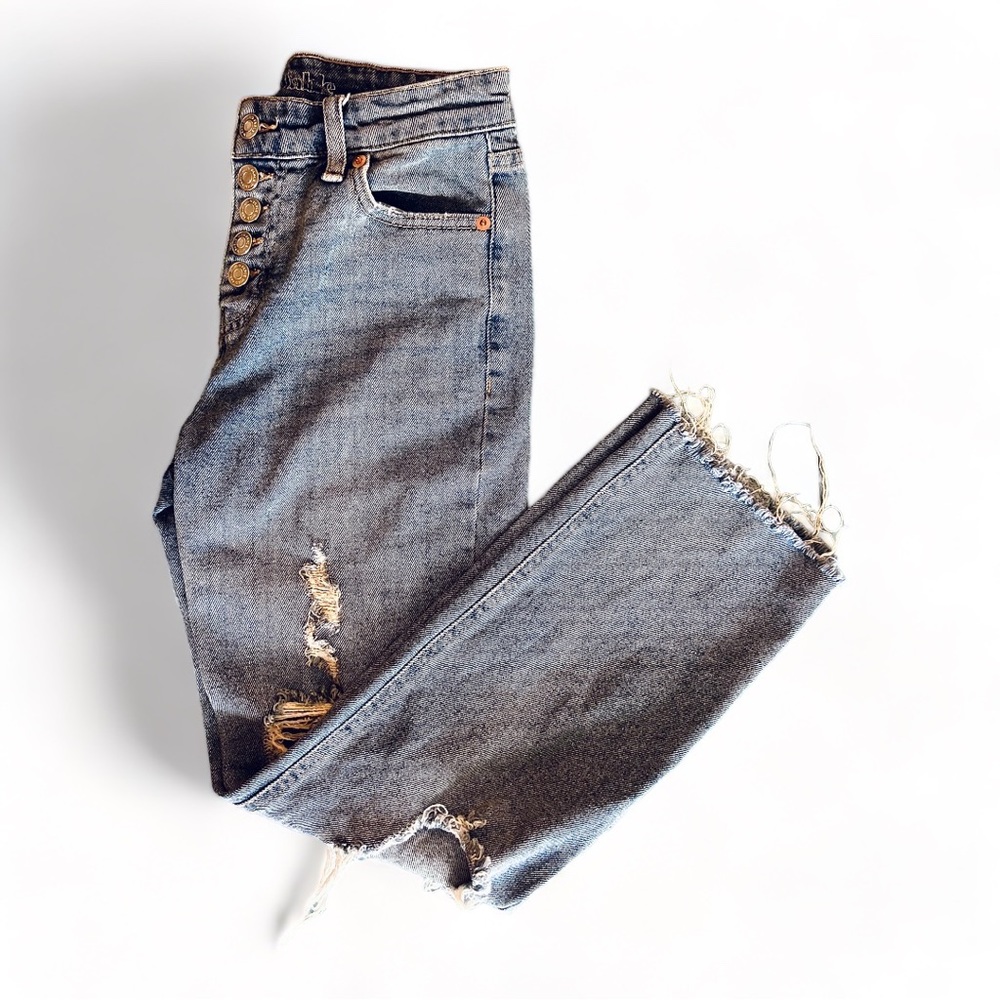 Denim Straight Leg Jeans